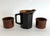 English Studio Pottery Pitcher and Bowls - Set of 3 For Sale In Los Angeles - Image 6 of 6