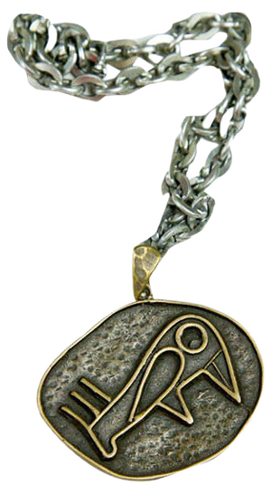 Mid-Century Pendant with Raven Motif, 1970s