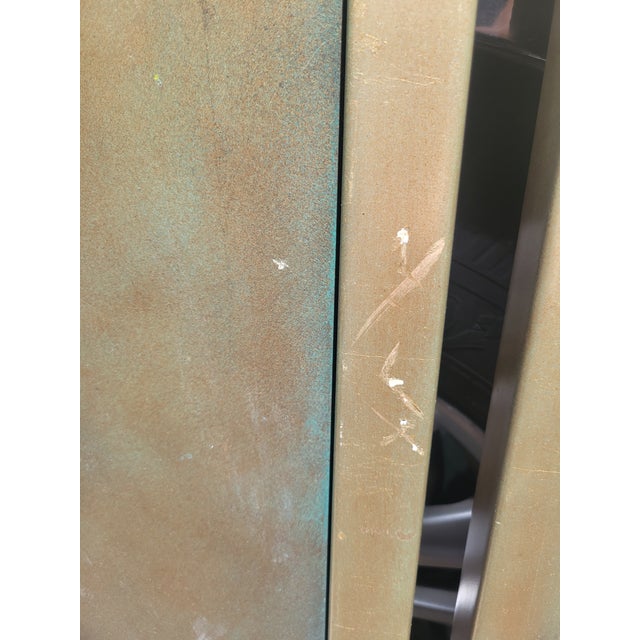 Vintage Wood Pale Gold Pink Green Carved Horse Wall Art- a Pair For Sale - Image 10 of 11