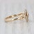 Modern 0.65ctw Blue Sapphire Diamond Ring 14k Yellow Gold Size 6.5 For Sale - Image 3 of 8