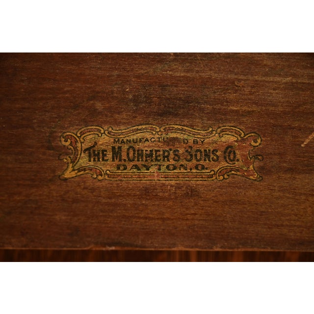 Stickley Brother's Style Antique Mission Oak Arts & Crafts Harvest Dining Table, Newly Refinished For Sale - Image 10 of 11