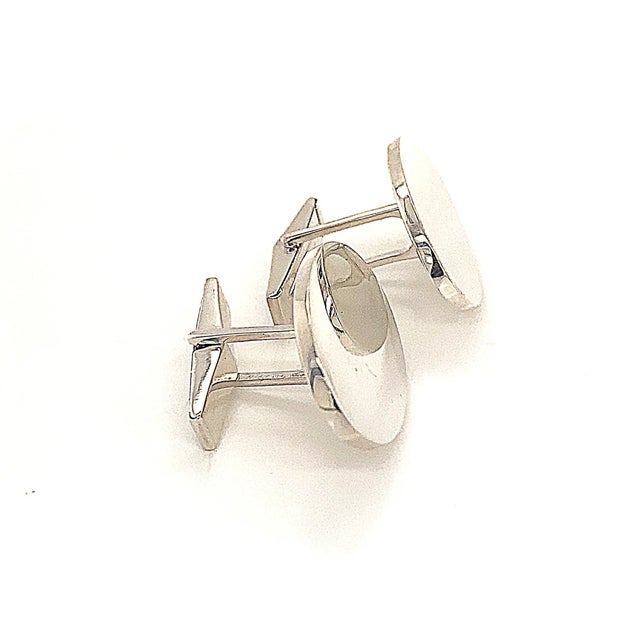 Tiffany & Co Estate Sterling Silver Cufflinks 18.4 Grams TIF113 These elegant Authentic Tiffany & Co Men's Cufflinks are...