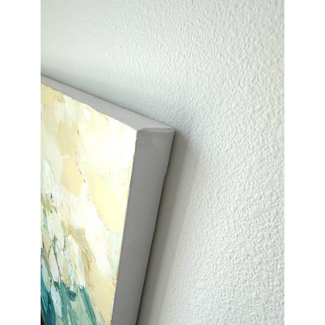 Abstract "Patricia's Flowers" Original Modern Oil Painting, by Jennifer Hohlfelder For Sale - Image 3 of 8