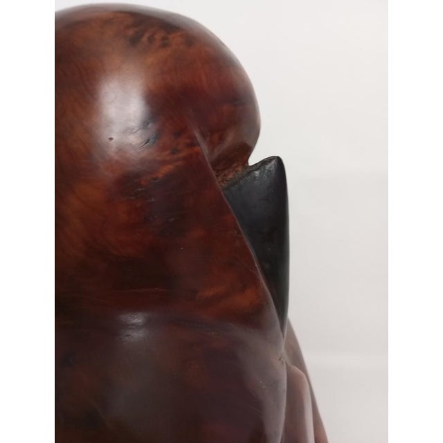 1960s Figurative Sculpture of Woman with Niqab in Wood, 1960s For Sale - Image 5 of 14