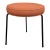 Mid-Century Modern Round Upholstered Vanity Stool For Sale