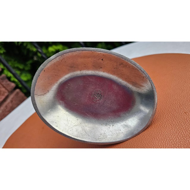 Vintage Double Pewter Vase with Grape Motif, 1990s For Sale - Image 6 of 9