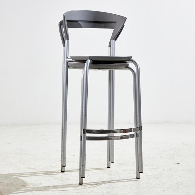 The ‘Opus’ bar stool was designed by Pelikan Design (Niels Gammelgaard and Lars Mathiesen) in the 1990s. The seat and...