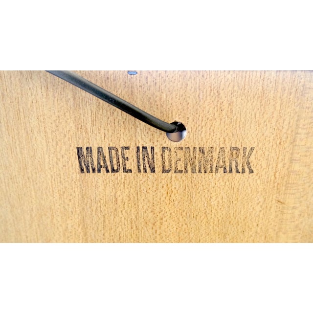 Danish Teak Mid Century Modern Drop Front Secretary Box Desk Cabinet MINT For Sale - Image 9 of 17