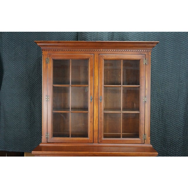 Late 20th Century Late 20th Century Lexington Bob Timberlake Cherry Step Back Display Cabinet Buffet Hutch Bookcase For Sale - Image 5 of 18