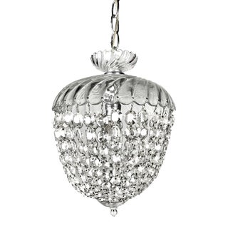 Antique 1920’s French Crystal Pendant Chandelier in the Manner of Baccarat For Sale