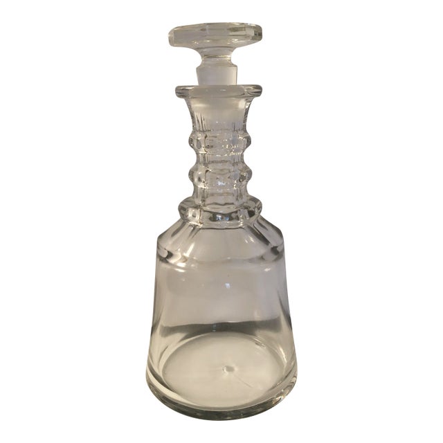 Late 19th Century English Blown Glass Decanter For Sale