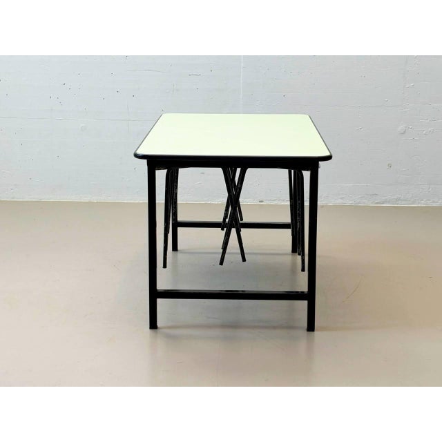 Vintage Kelko Table Set with Lacquered Stools, 1960s, Set of 5 For Sale - Image 4 of 16