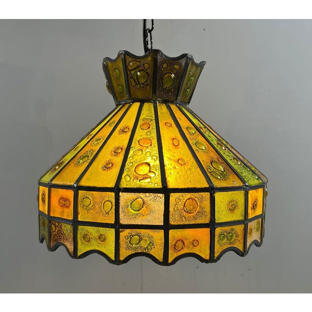 Brutalist Ceiling Lamp by Felipe Delfinger for Feders, 1970s For Sale - Image 4 of 17