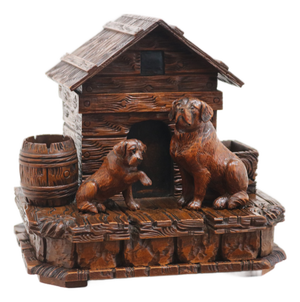 Antique Swiss Black Forest Tobacco Box, 1880