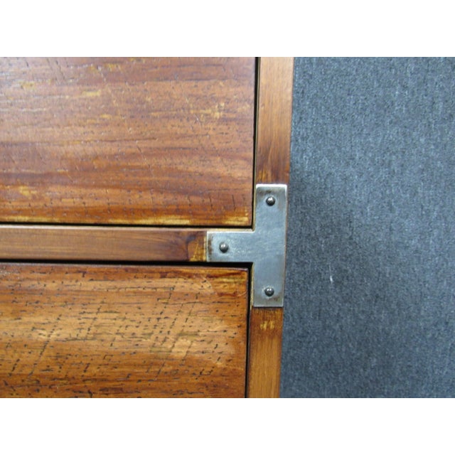 Campaign Style Chest of Drawers by Bernhardt For Sale - Image 9 of 13