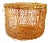 Vintage Metal Wire Mesh Round Storage Box With Lid For Sale