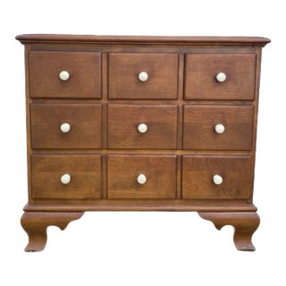 Ethan Allen Nightstand Baumritter Vintage Apothecary Style Accent Chest. For Sale