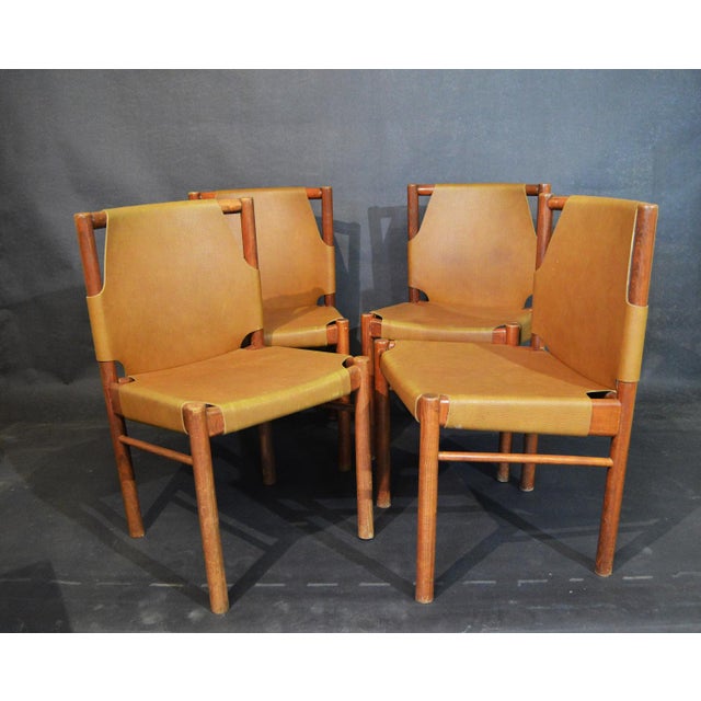 Dining Chairs by Janez Lajovic for Hotel Prisank and Ski Resort Kranjska Gora, 1962, Set of 4 For Sale - Image 15 of 15