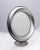 1970s Brushed Steel Vanity Mirror from Missaglia, 1970s For Sale - Image 5 of 5