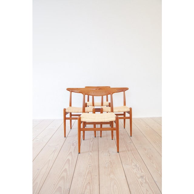 W2 Dining Chairs by Hans J. Wegner for C. M. Madsen, Denmark, 1960s, Set of 4 For Sale - Image 14 of 14