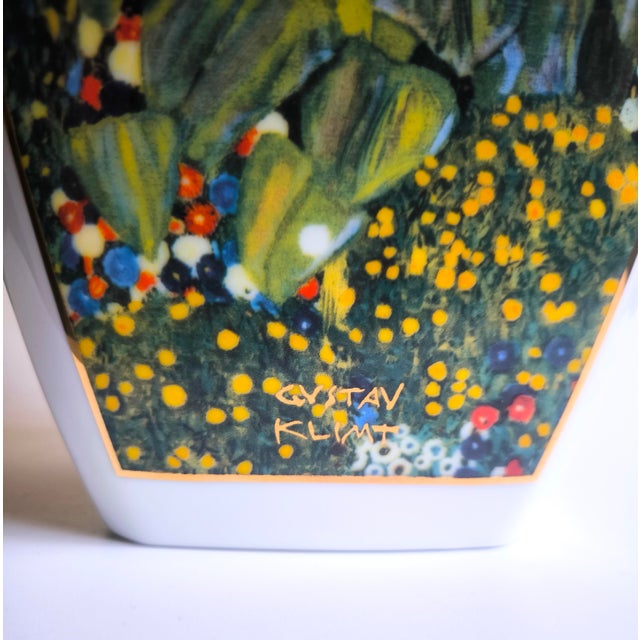 20th Century Goebel Porcelain Vase - Gustav Klimt Blumenmotive Limited Edition For Sale - Image 16 of 17