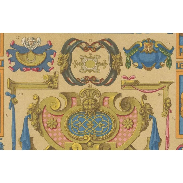 Renaissance Decorative Cartouches and Motifs, 1869, Paper For Sale - Image 6 of 10