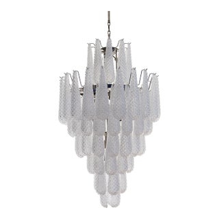 Late 20th Century Huge Italian Murano Glass Chandelier – 85 Drop, 7-Tier, Styled For Sale
