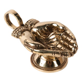 Vintage Cast Bronze Ashtray, 1950s For Sale