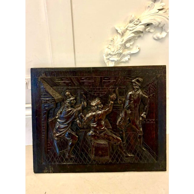 Antique Victorian Hand-Carved Oak Panels, 1860s, Set of 9 For Sale - Image 6 of 11