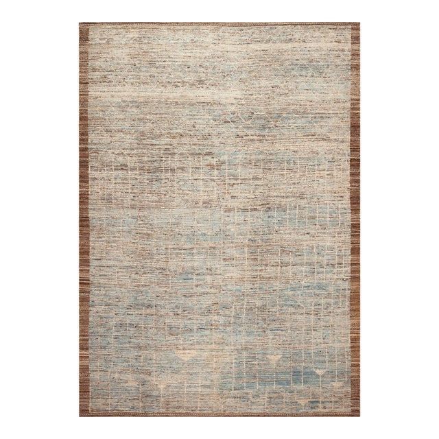 Nazmiyal Collection Primitive Modern Rug For Sale