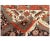 Handwoven Vintage Persian Heriz rug featuring a diamond shaped medallion is surrounded by rust color field with palmettes...