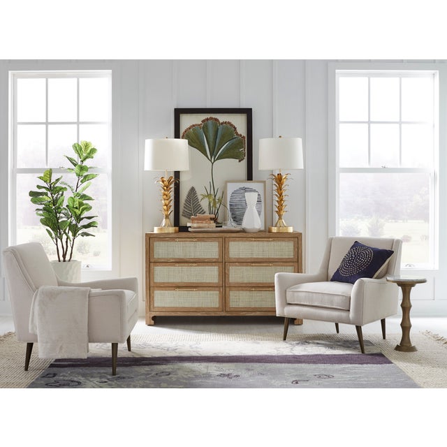 2020s Matthew Izzo Home Carla Cerused Oak and Caned Chest of Drawers For Sale - Image 5 of 9