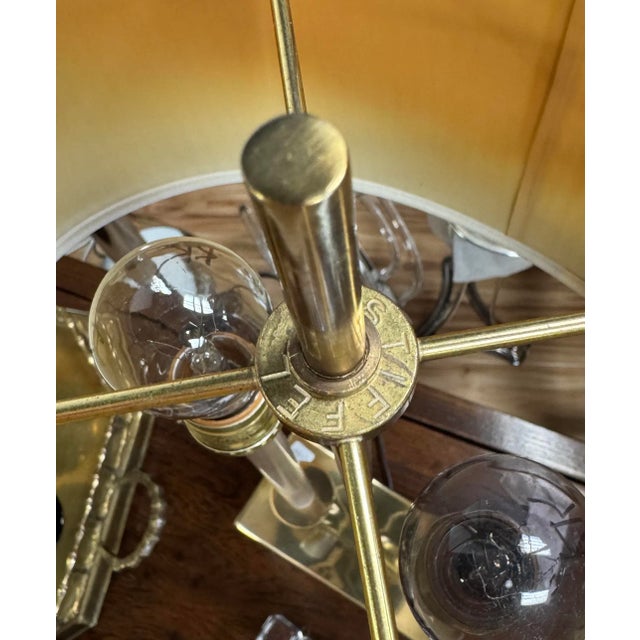 Vintage Stiffel Modern Bouillotte Style Brass Table Lamp For Sale - Image 10 of 10