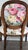 Vintage Louis XVI Style French Arm Chair Restyled/Restored- Vintage Cabbage Roses Floral Batkcloth Upholstery Fabric For Sale - Image 4 of 12