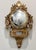 Antique French Gilt Wood Clock Case W/Mirrored Convex Glass Finish For Sale - Image 4 of 13