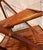 Rare Mid-Century Style Bamboo, Rattan Foldable Wall, Book Shelf, Étagère With 4 Graduated Tiers in a Sculptural a-Frame Form For Sale - Image 4 of 12