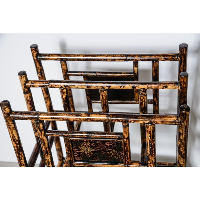 Antique British Colonial Magazine Rack, Bamboo & Lacquer, 1890s For Sale In West Palm - Image 6 of 17