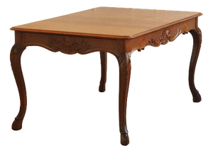 Antique French Country-Style Oak Dining Table, 1890s