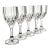 Mikasa Park Lane Ribbed Crystal White Wine Goblets, Set of 5 For Sale