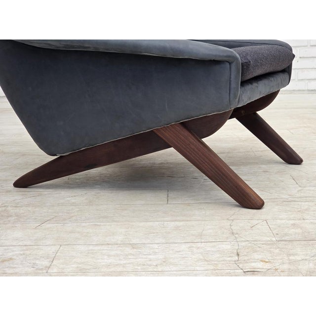 Mid-Century Modern Leather Armchair by Illum Wikkelsø, 1970s For Sale - Image 3 of 17