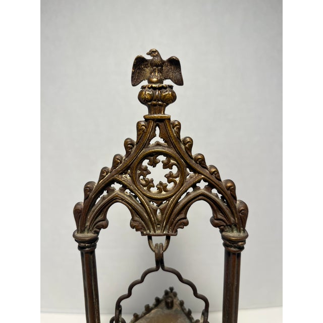 Antique Ornate Bronze Gothic Censer Religious Incense Burner Aprox.dimensions: 10.5"H x 5"W x 3"D Good antique condition!...