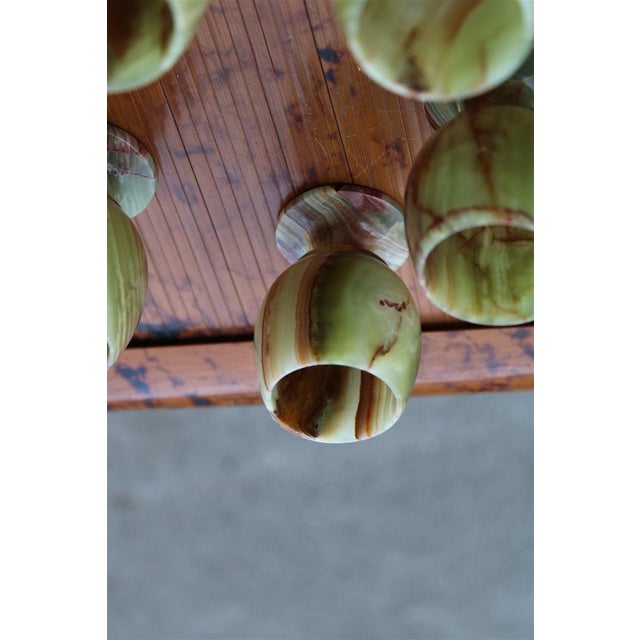 Tanzanian Green Onyx Liquor Glasses, 1950s, Set of 6 For Sale - Image 4 of 10