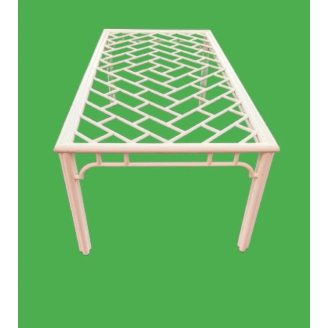 Chinoiserie Vintage Palm Beach Chinese Chippendale Style Large Dining Table For Sale - Image 3 of 10