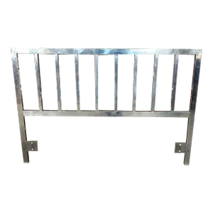 Mid Century Modern Milo Baughman Style Full Size Metal Headboard