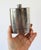 Vintage English pewter nautical themed ship hip flask. Makers mark on bottom. Two small dents. Pictured.