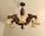 Antique Black Forest Gothic Revival Carved Wood Chandelier with Gargoyles and Mascarons, 1940s For Sale - Image 14 of 17