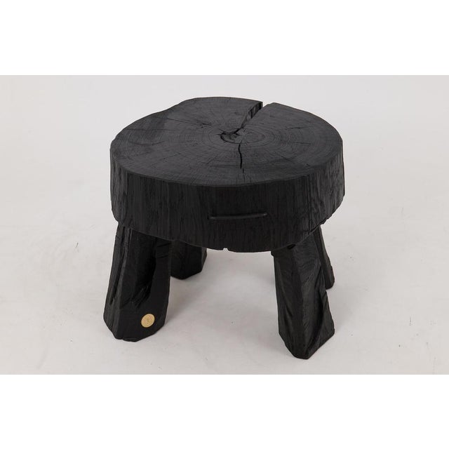 Rustic Sculptural Coffee Table in Oak by Logniture For Sale - Image 12 of 17