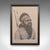 This is a vintage Aboriginal man portrait. An English, framed print of an indigenous Australian first nation male, dating...