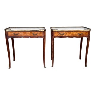 French Rectangular Nightstands, 1910s, Set of 2 For Sale