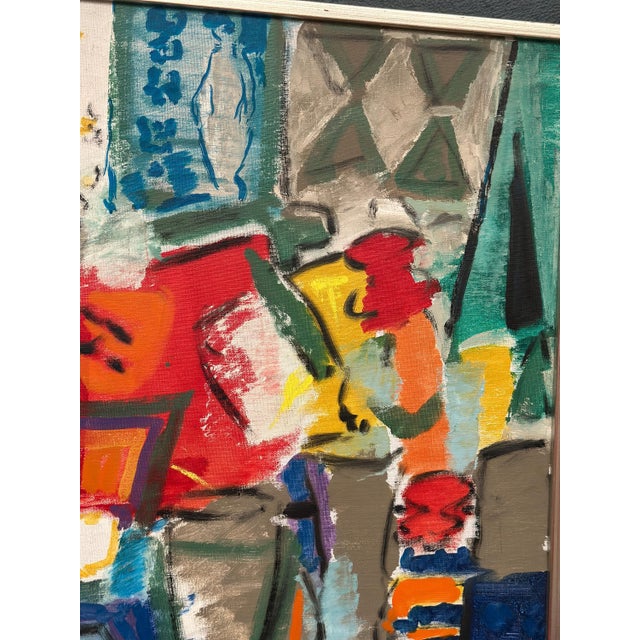 Eric With, Still Life with Flowers, 1950s, Oil Painting on Canvas, Framed For Sale - Image 11 of 17